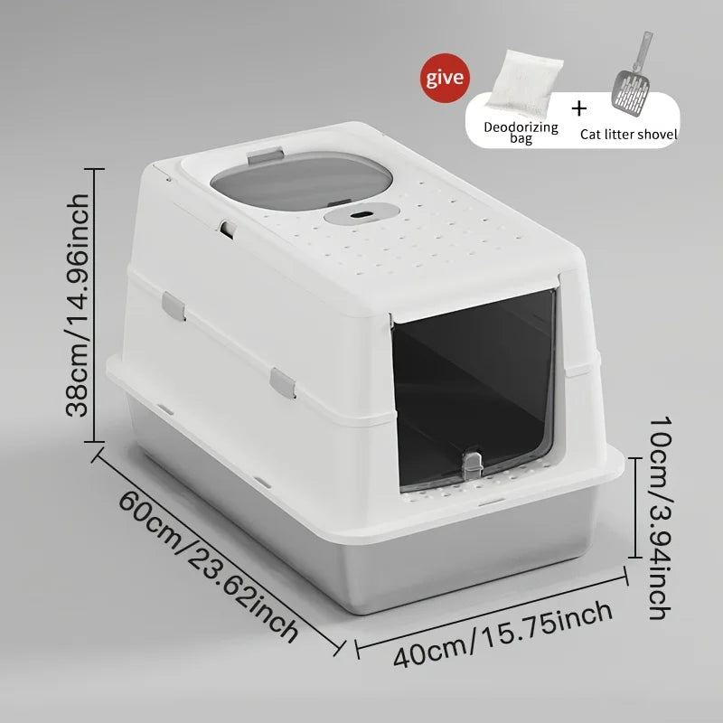 Snoutik Stainless Steel Cat Litter Box - Snoutik pet store