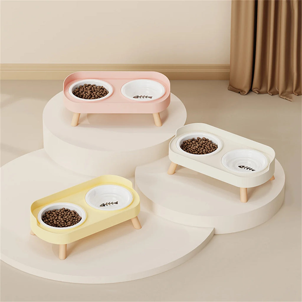 Snoutik Adjustable Double Bowl Feeder