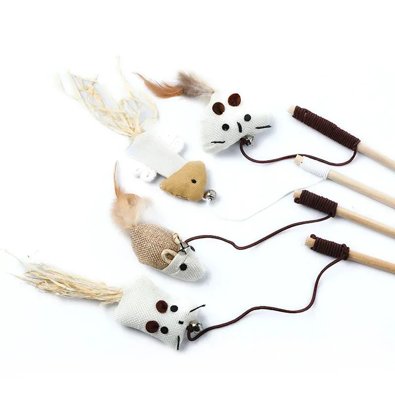 Snoutik Feather Teaser Cat Wand