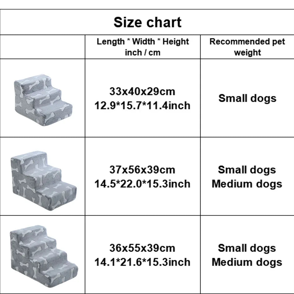 Snoutik Bone‑Shape Pet Stairs