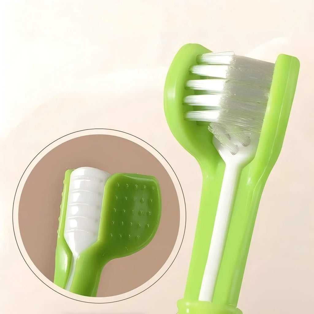Snoutik Three‑Sided Pet Toothbrush