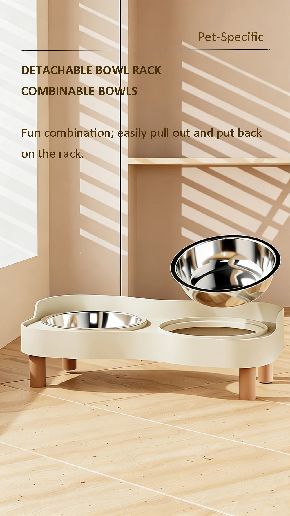 Snoutik Elevated Double Pet Bowl
