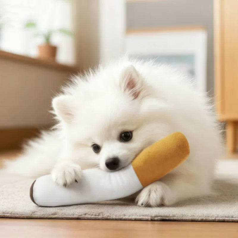 Snoutik Plush Cigar Dog Toy
