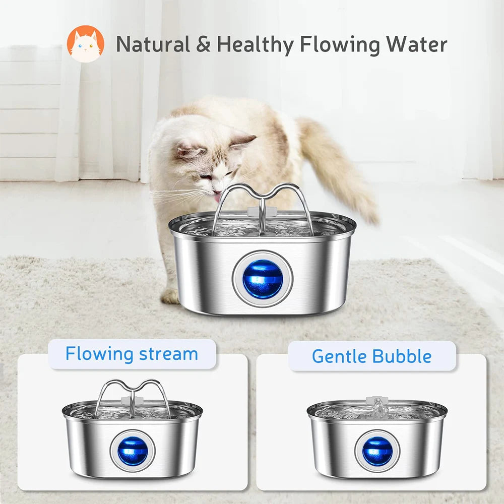 Snoutik Flow Stainless Steel Pet Fountain