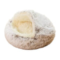 Winter Warm Semi‑Enclosed Cat Bed
