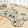 Snoutik Winter Pet Feeding Mat with a pattern