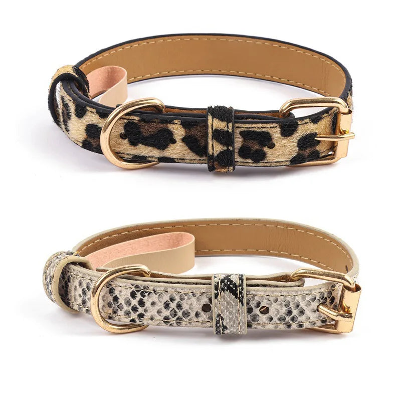 Snoutik Prestige Leather Collar for Pets