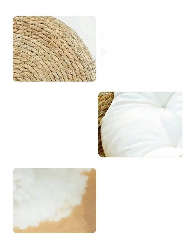 Snoutik Rattan Cat Basket with Cushion