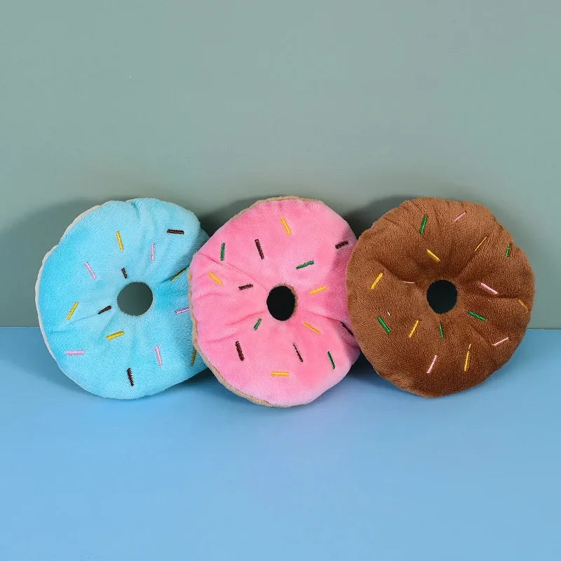 Snoutik Plush Donut Dog Toy