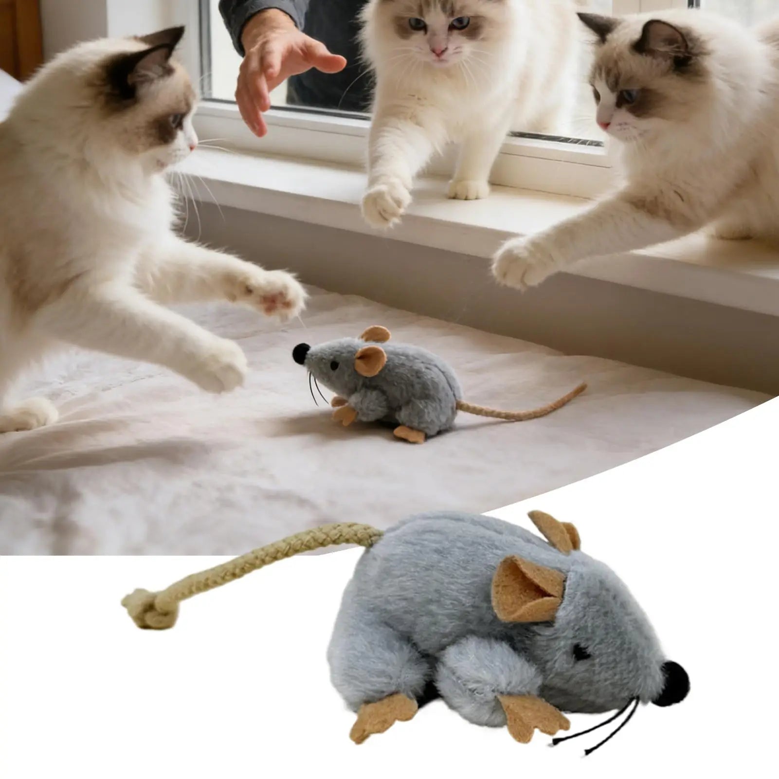 Snoutik Realistic Plush Mouse Toy