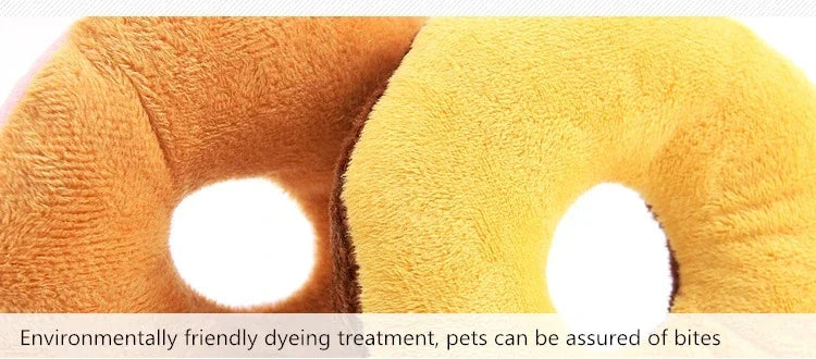 Snoutik Plush Donut Dog Toy