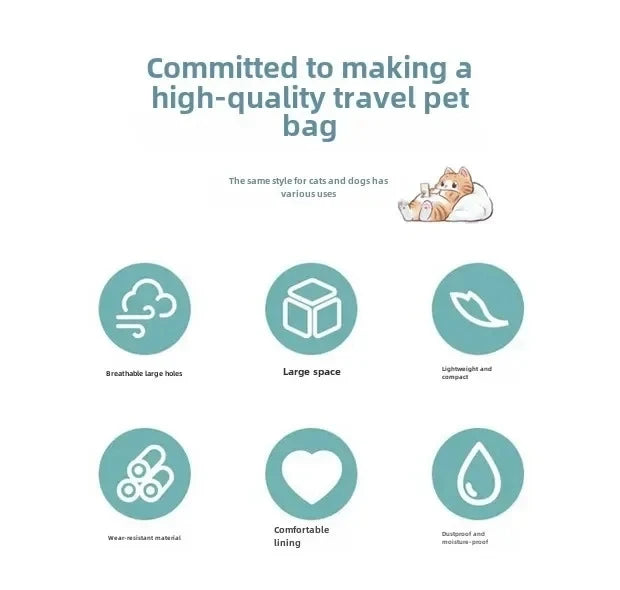 Snoutik Summer Pet Carrier Bag