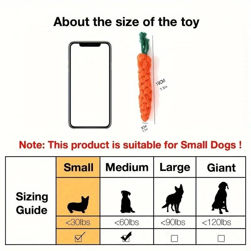 Snoutik CarrotChew Rope Toy