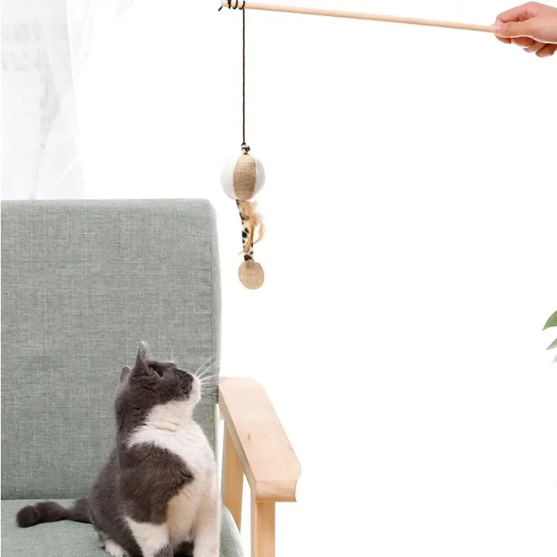 Snoutik Feather Teaser Cat Wand
