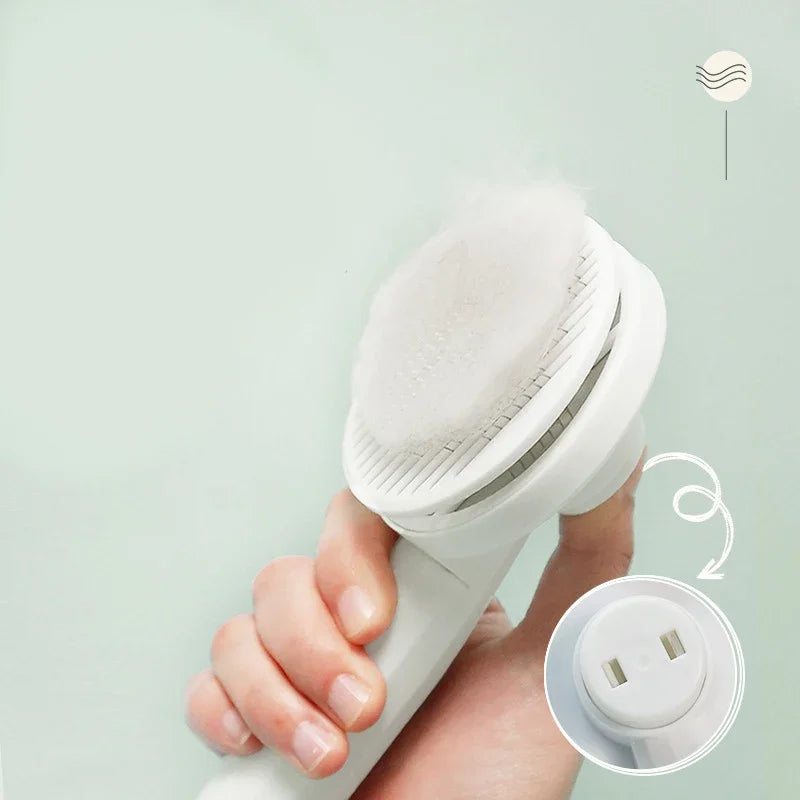 One‑Click Pet Hair Comb