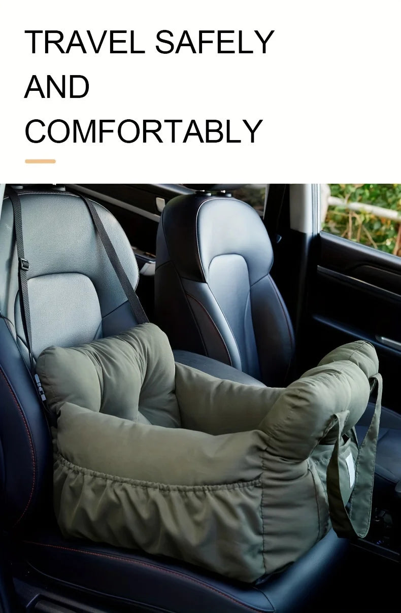 Snoutik Comfortable Dog Car Seat with Safety Belt