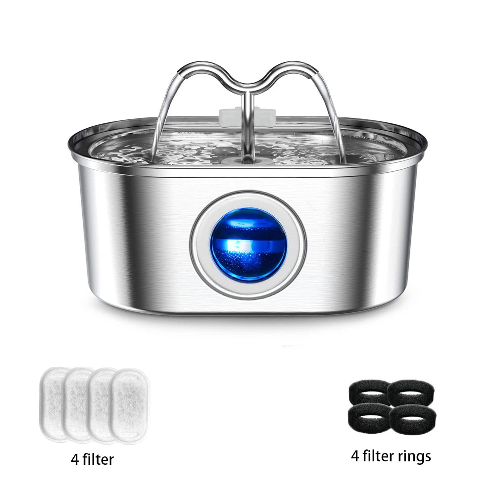 Snoutik Flow Stainless Steel Pet Fountain