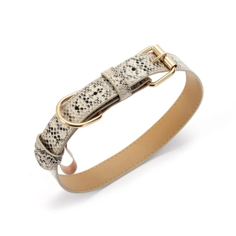 Snoutik Prestige Leather Collar for Pets