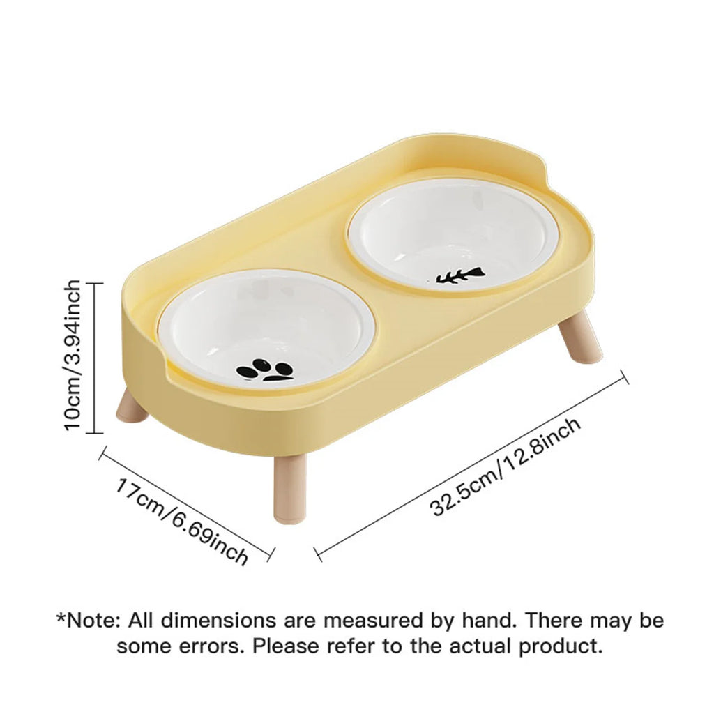 Snoutik Adjustable Double Bowl Feeder
