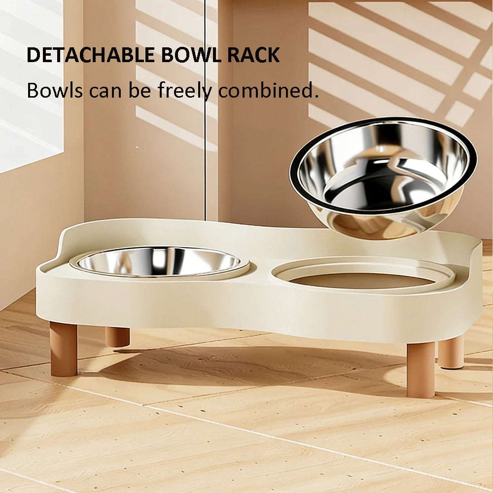 Snoutik Elevated Double Pet Bowl