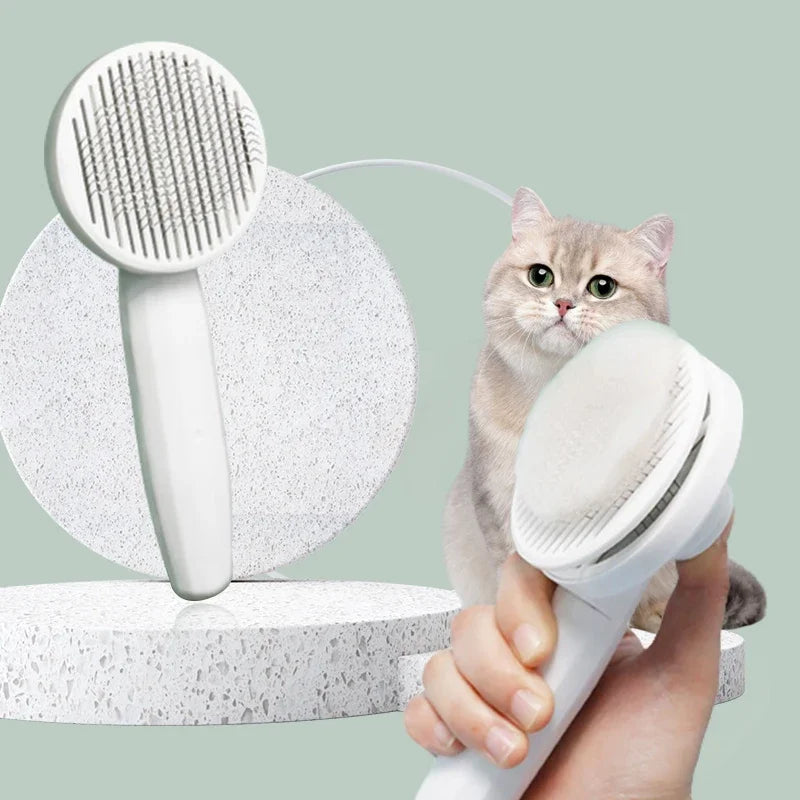 One‑Click Pet Hair Comb