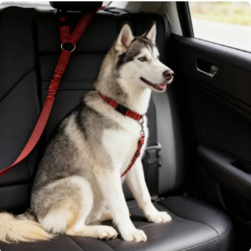 Snoutik Reflective Pet Car Harness & Leash