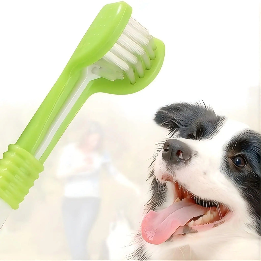 Snoutik Three‑Sided Pet Toothbrush