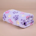 Snoutik Soft Fleece Pet Blanket  (Purple)