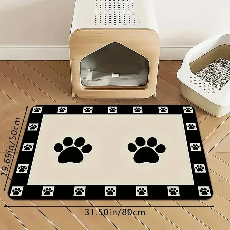 Snoutik Winter Pet Feeding Mat with a pattern