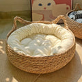 Snoutik Rattan Cat Basket with Cushion