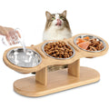 Snoutik Elevated Wooden Pet Feeder