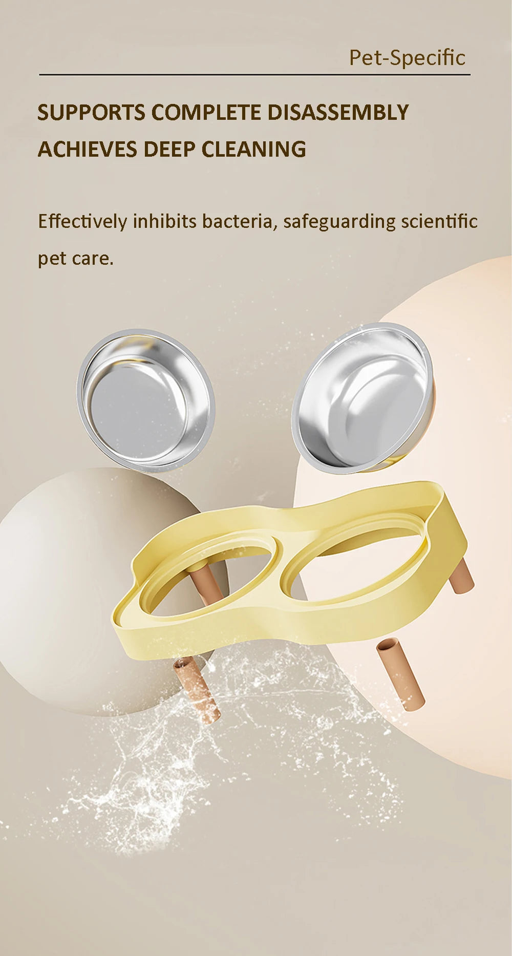 Snoutik Elevated Double Pet Bowl