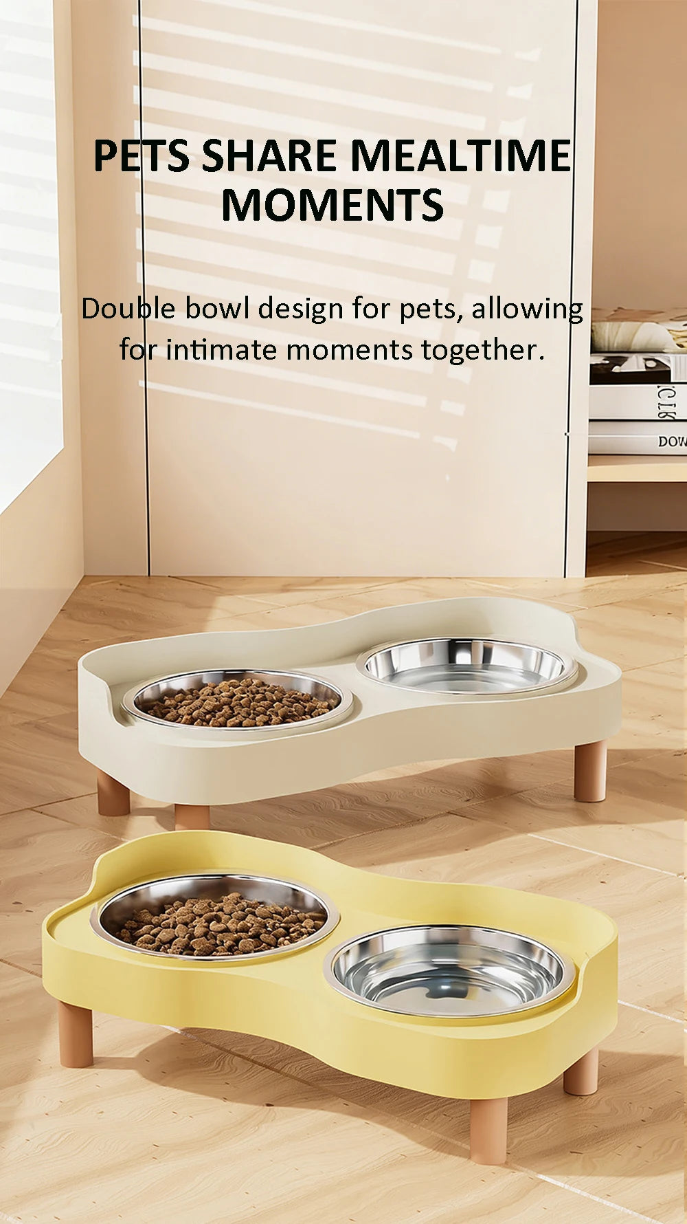 Snoutik Elevated Double Pet Bowl