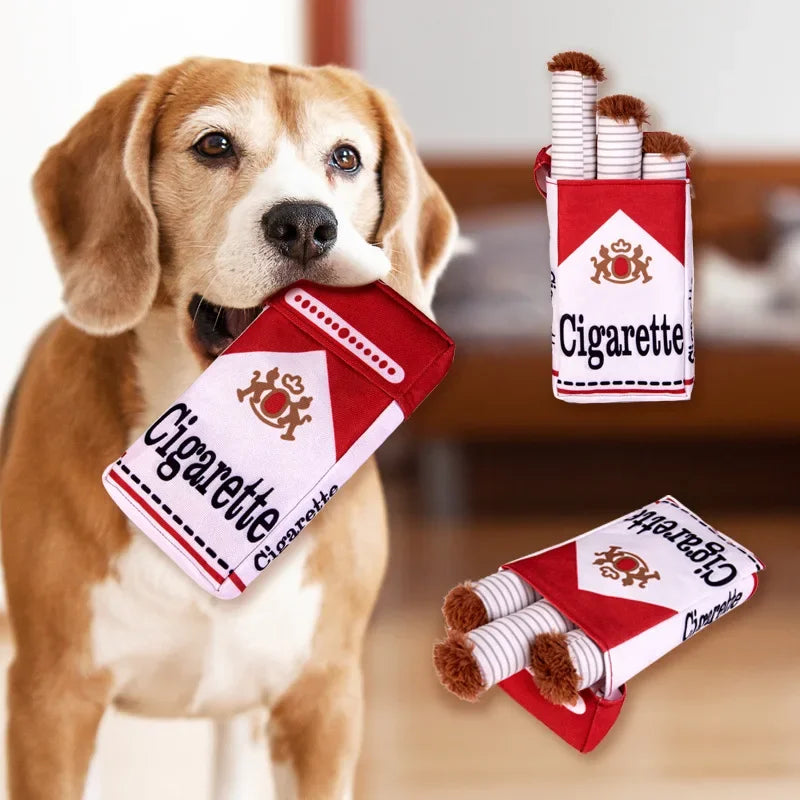 Snoutik Plush Dog Toy – Cigarette Design