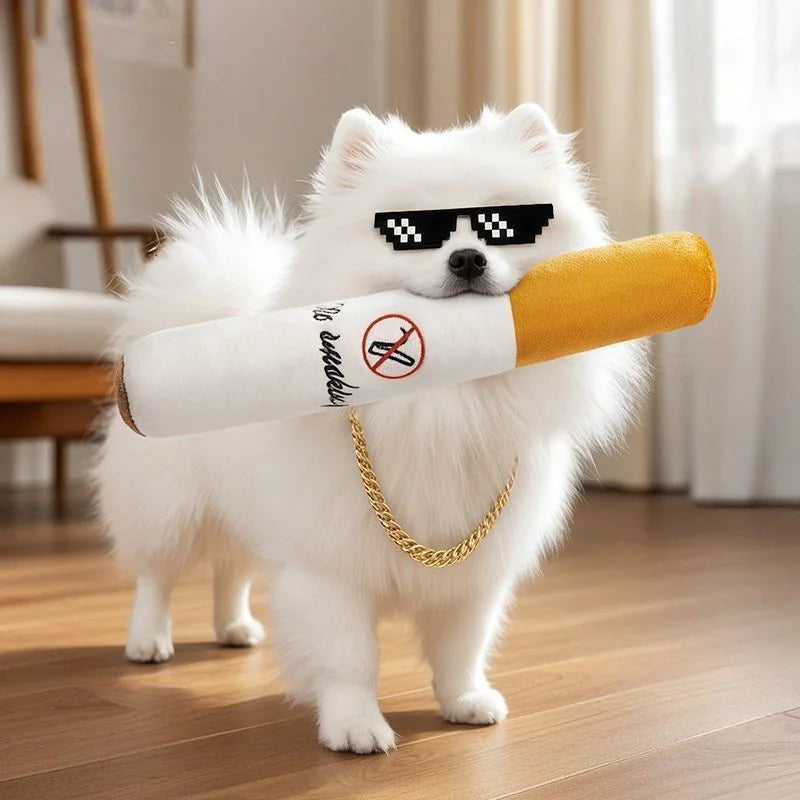 Snoutik Plush Cigar Dog Toy