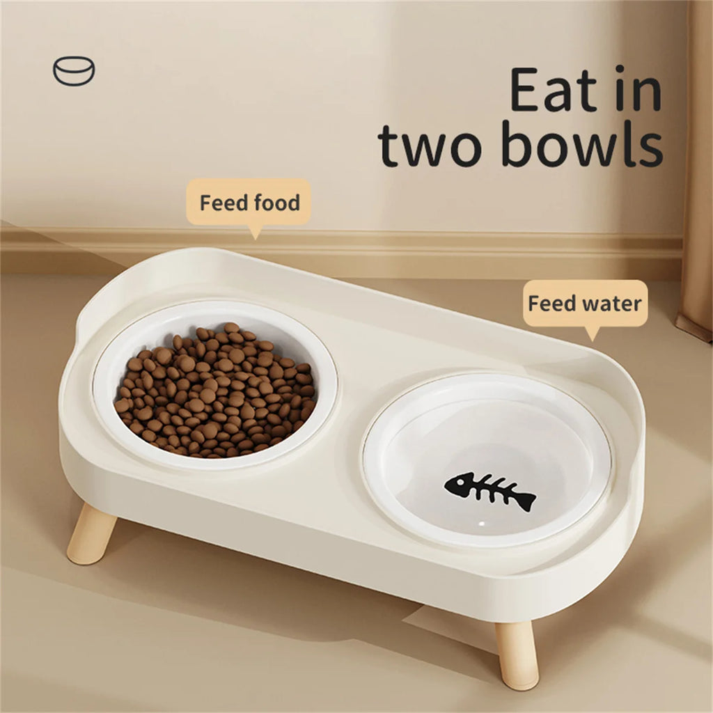 Snoutik Adjustable Double Bowl Feeder