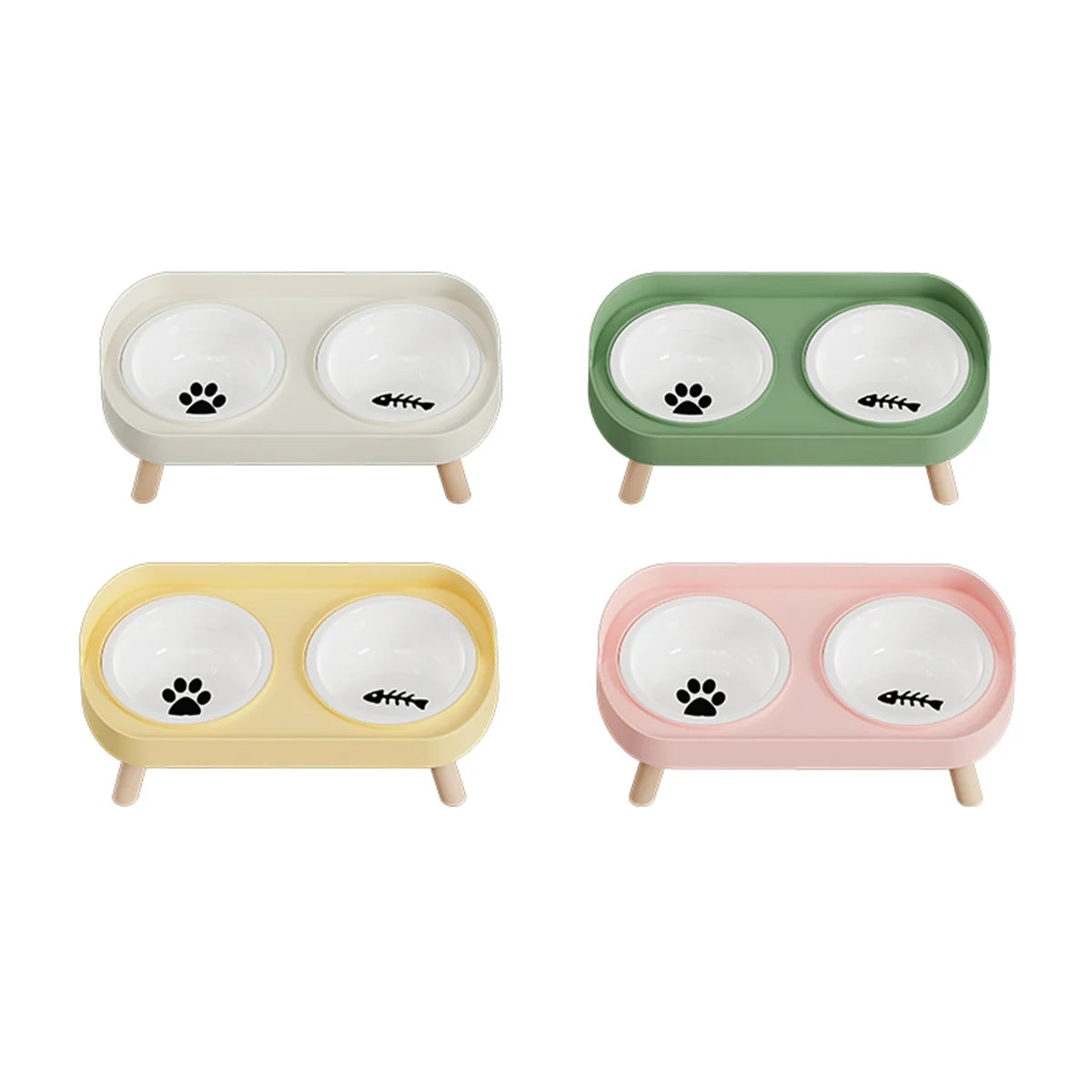 Snoutik Adjustable Double Bowl Feeder