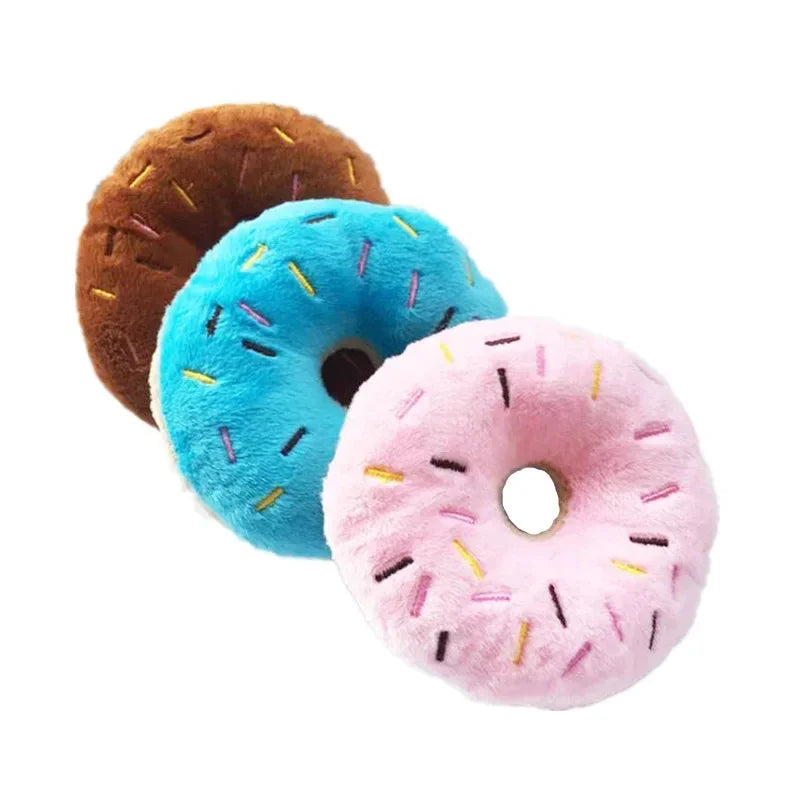 Snoutik Plush Donut Dog Toy