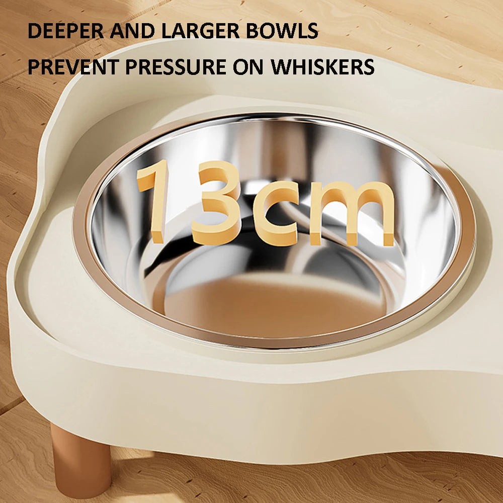 Snoutik Elevated Double Pet Bowl