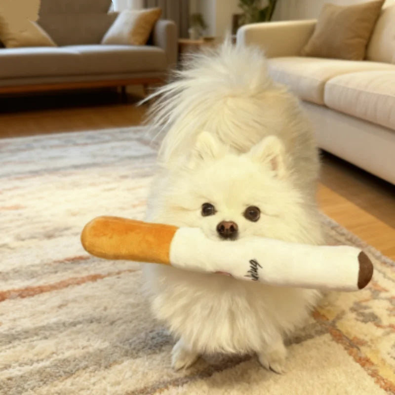 Snoutik Plush Cigar Dog Toy