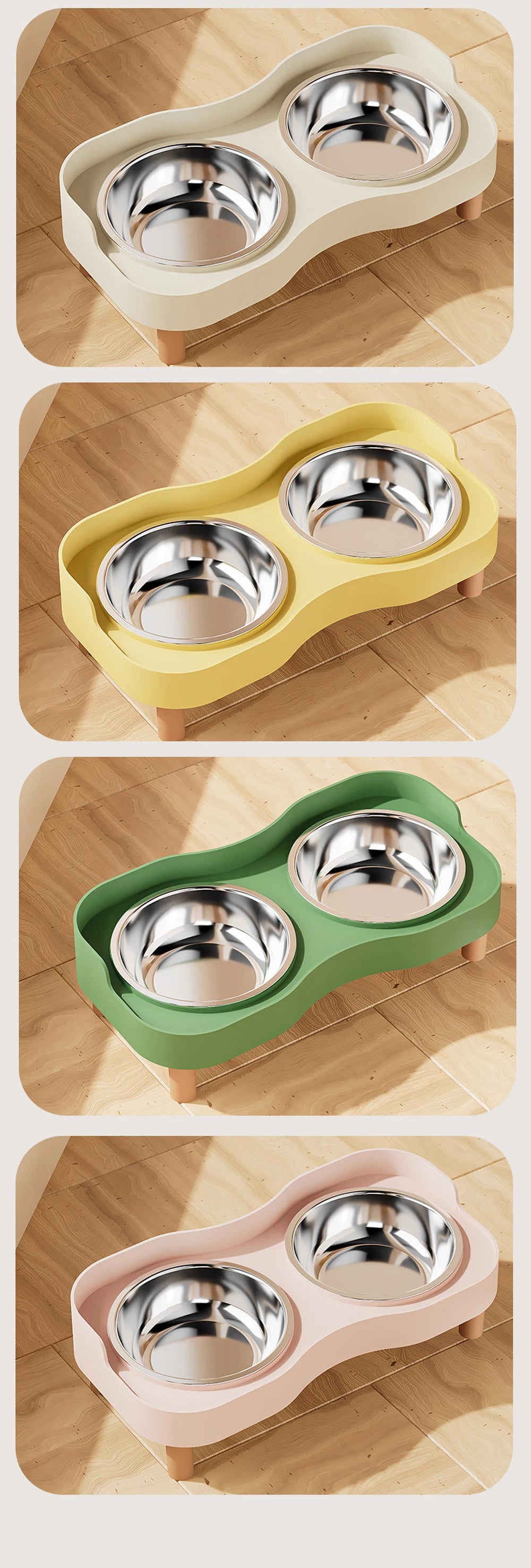 Snoutik Elevated Double Pet Bowl