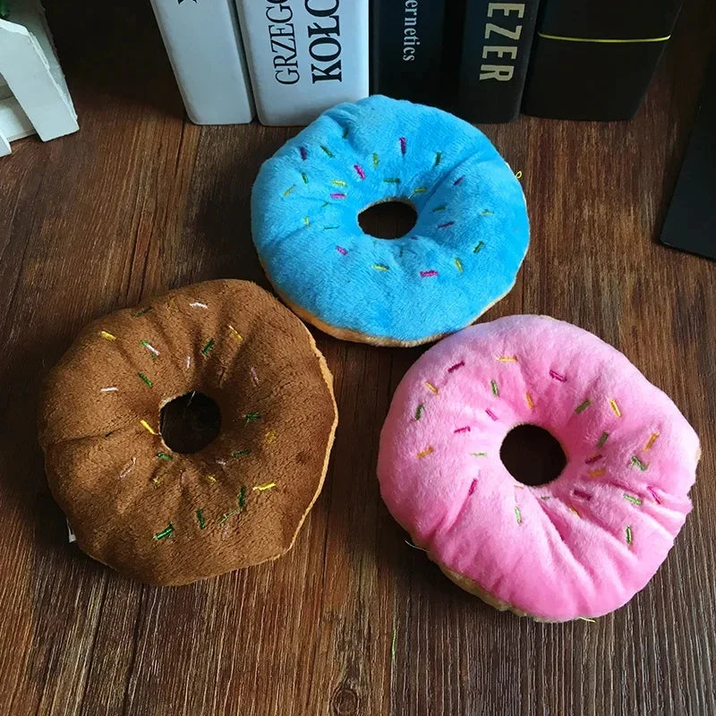 Snoutik Plush Donut Dog Toy