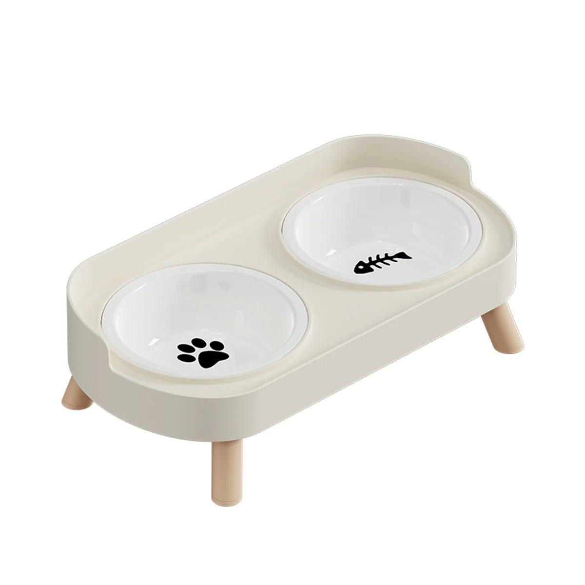 Snoutik Adjustable Double Bowl Feeder